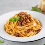 Tagliatelle al ragù bianco alla bolognese - Cottura sottovuoto